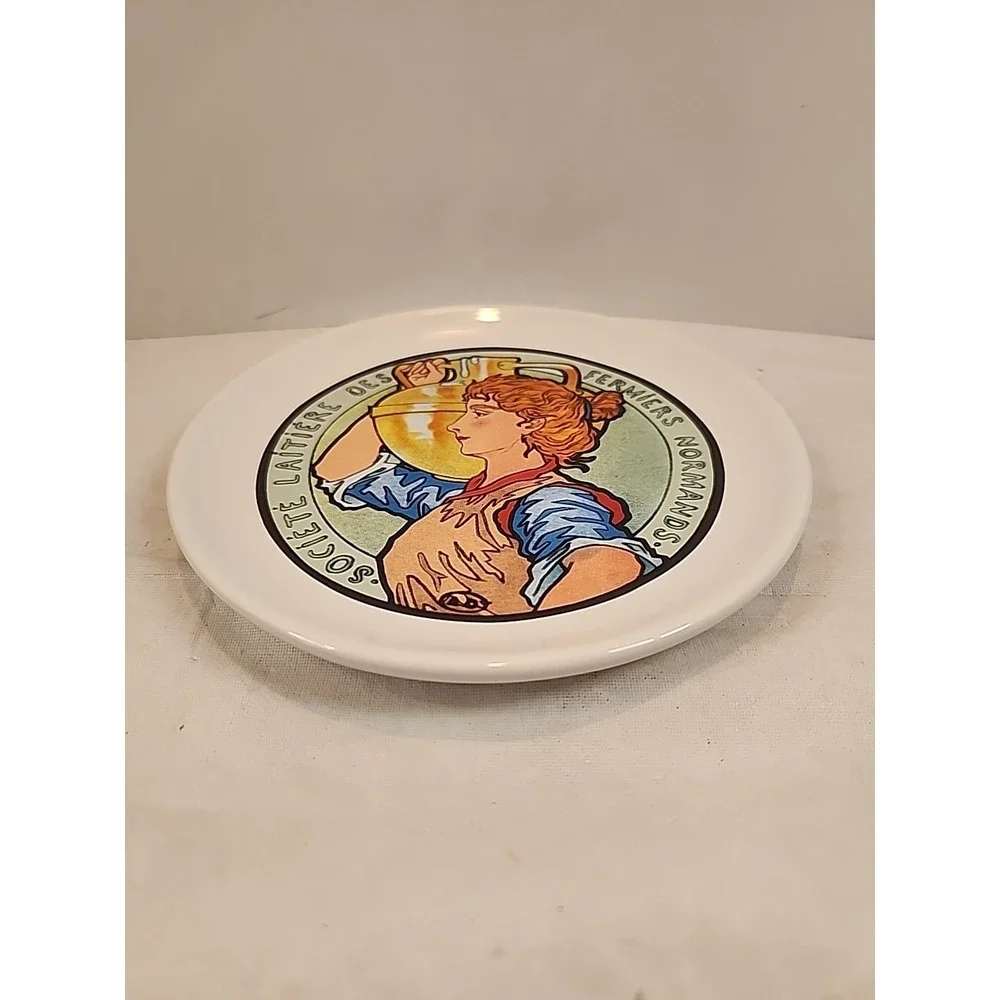Societe Laitiere Des Fermiers Normands‎ Cheese Plate Dish Milk Maid